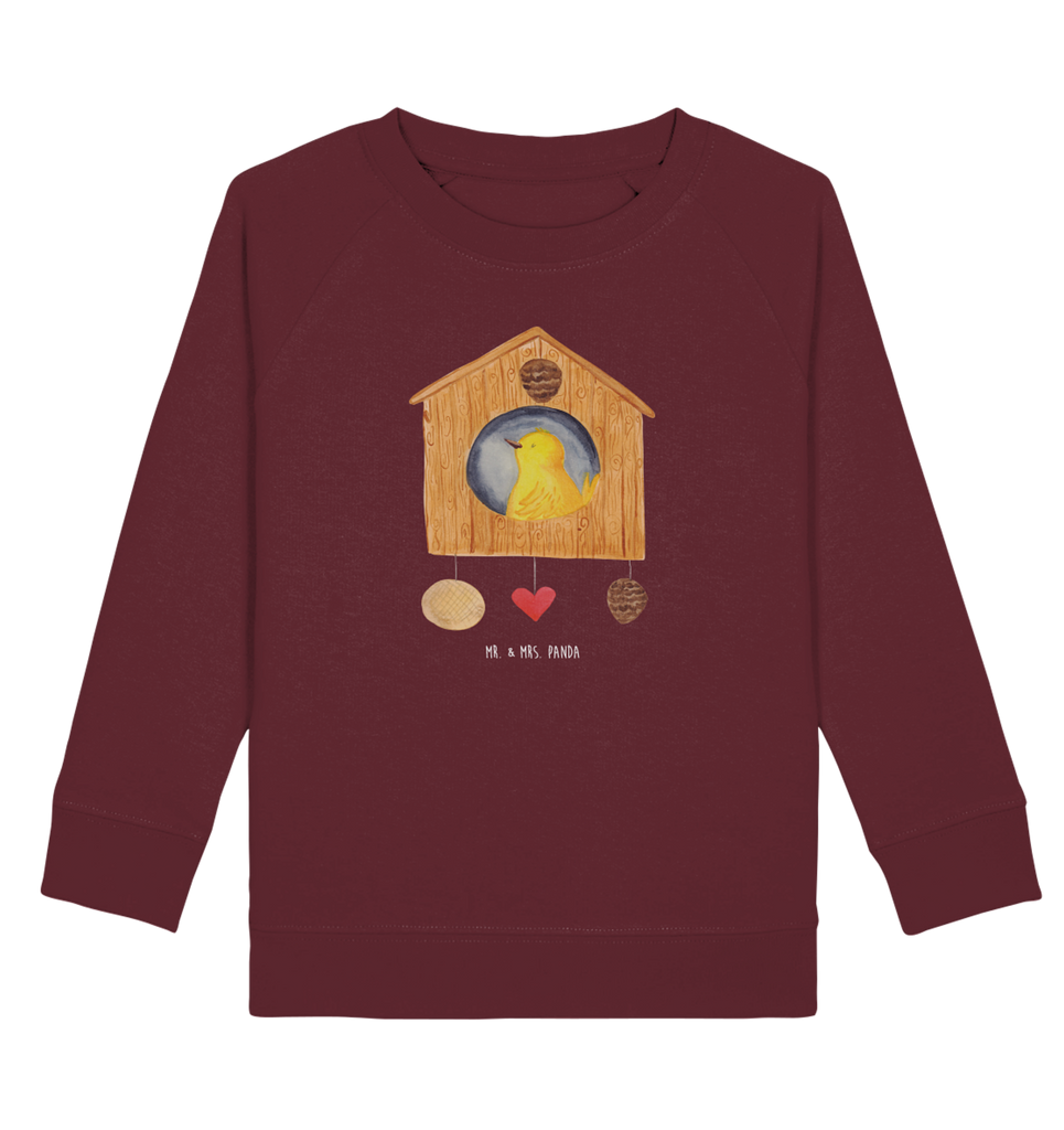 Organic Kinder Pullover Vogelhaus Kinder Pullover, Kinder Sweatshirt, Jungen, Mädchen, süße Tiermotive, gute Laune, lustige Sprüche, Tiere, Vogel, Vögel, Vogelhaus, Vogelhäuschen, Home sweet home, Zuhause, Nest, Eigenheim, Familie, Wohnung, Haus, unser Haus, Lieblingsort, Castle