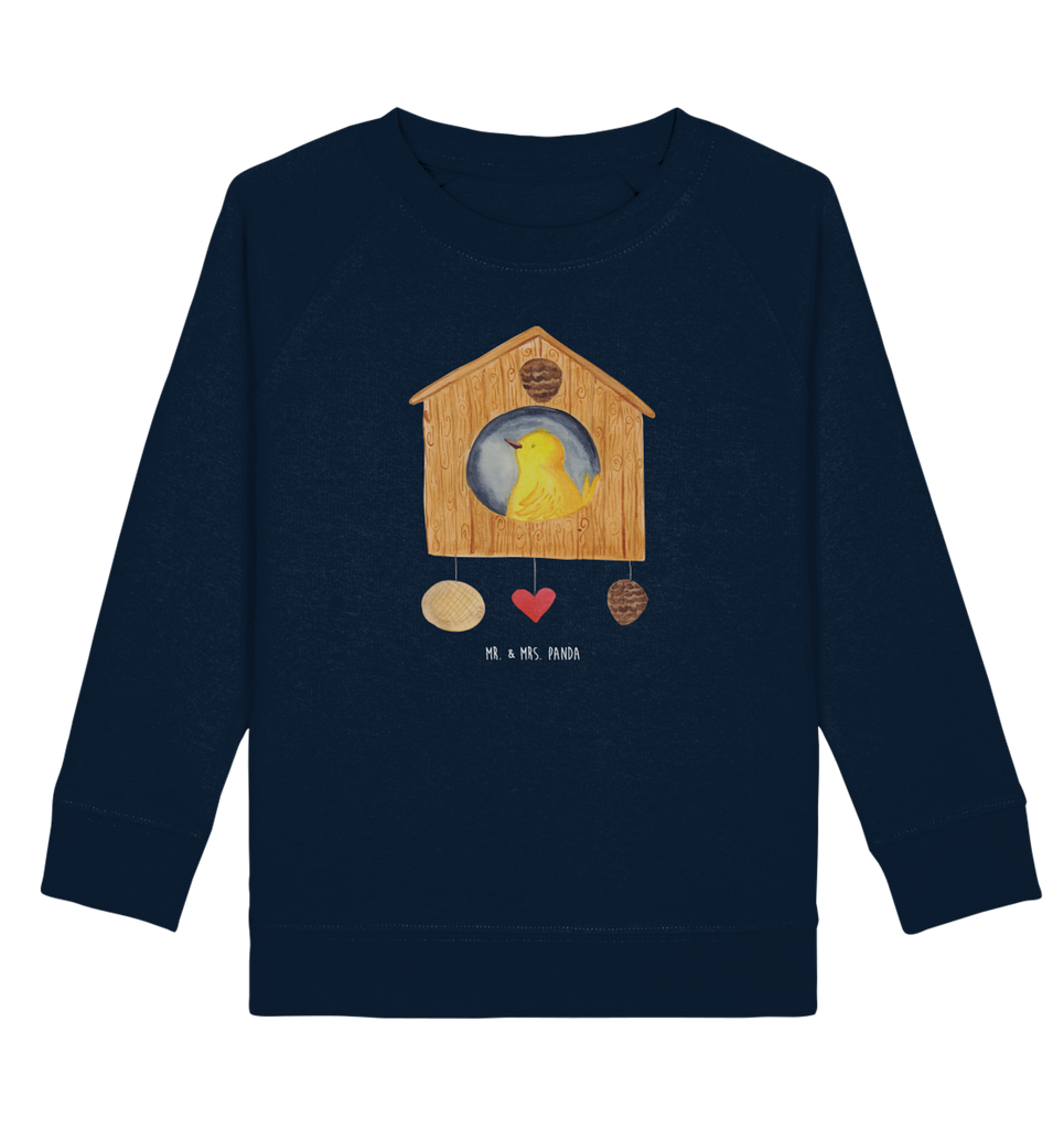 Organic Kinder Pullover Vogelhaus sweet Home Kinder Pullover, Kinder Sweatshirt, Jungen, Mädchen, süße Tiermotive, gute Laune, lustige Sprüche, Tiere, Vogelhaus, Vogel, Home sweet Home, Einzug, Umzug, Geschenk, Einzugsgeschenk, Hausbau, Haus