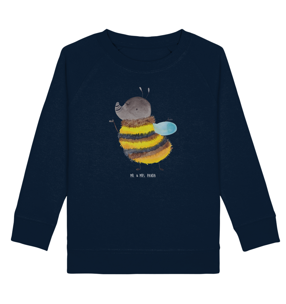 Organic Kinder Pullover Hummel flauschig Kinder Pullover, Kinder Sweatshirt, Jungen, Mädchen, süße Tiermotive, gute Laune, lustige Sprüche, Tiere, Hummel, Flauschig, Biene, Blume, Natur
