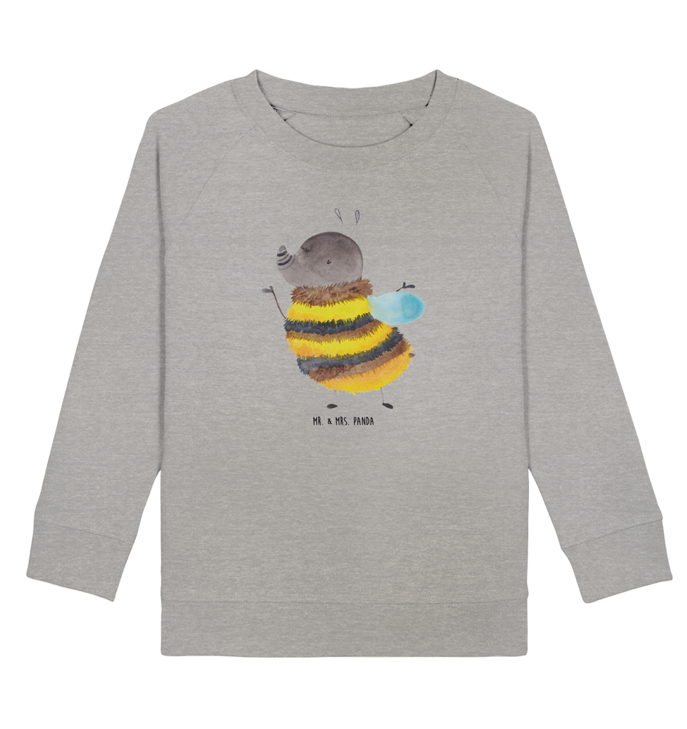 Organic Kinder Pullover Hummel flauschig Kinder Pullover, Kinder Sweatshirt, Jungen, Mädchen, süße Tiermotive, gute Laune, lustige Sprüche, Tiere, Hummel, Flauschig, Biene, Blume, Natur