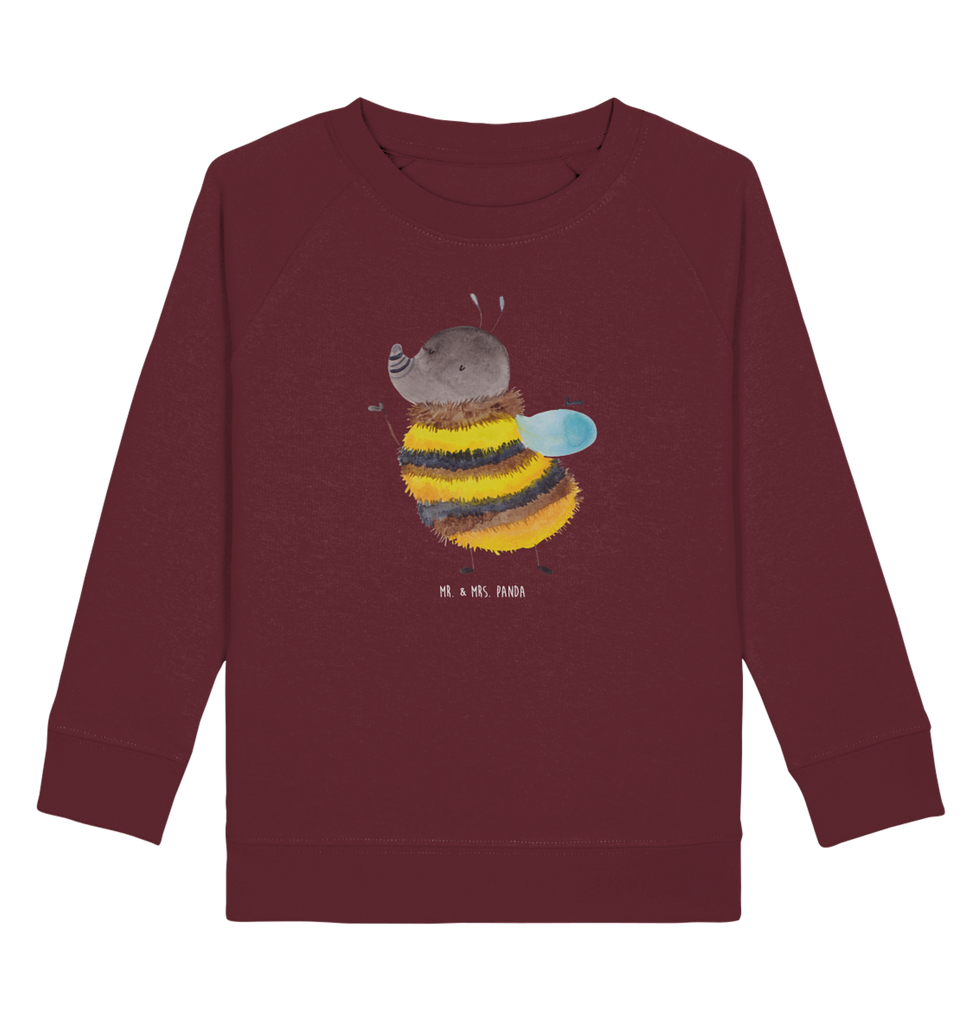 Organic Kinder Pullover Hummel flauschig Kinder Pullover, Kinder Sweatshirt, Jungen, Mädchen, süße Tiermotive, gute Laune, lustige Sprüche, Tiere, Hummel, Flauschig, Biene, Blume, Natur