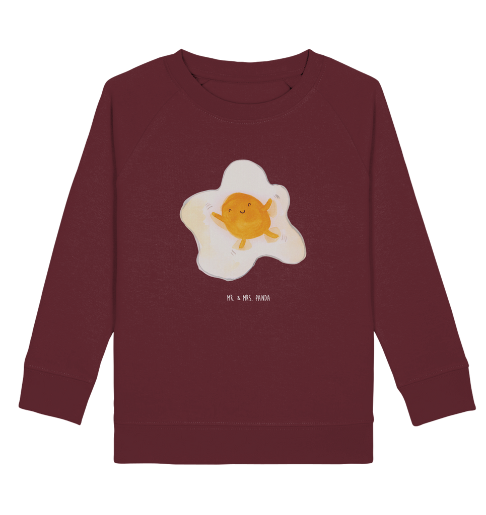 Organic Kinder Pullover Spiegelei Kinder Pullover, Kinder Sweatshirt, Jungen, Mädchen, süße Tiermotive, gute Laune, lustige Sprüche, Tiere, Ei, Spiegelei, Schön, Tag, Glücklich, Liebe