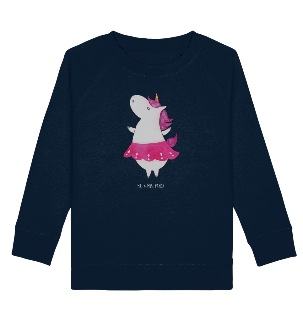 Organic Kinder Pullover Einhorn Ballerina Kinder Pullover, Kinder Sweatshirt, Jungen, Mädchen, Einhorn, Einhörner, Einhorn Deko, Pegasus, Unicorn, Tanzen, Ballerina, Party, Wohnung, Spaß, Feiern, Geburtstag, Tänzerin, Lebenslust, Lebensfreude