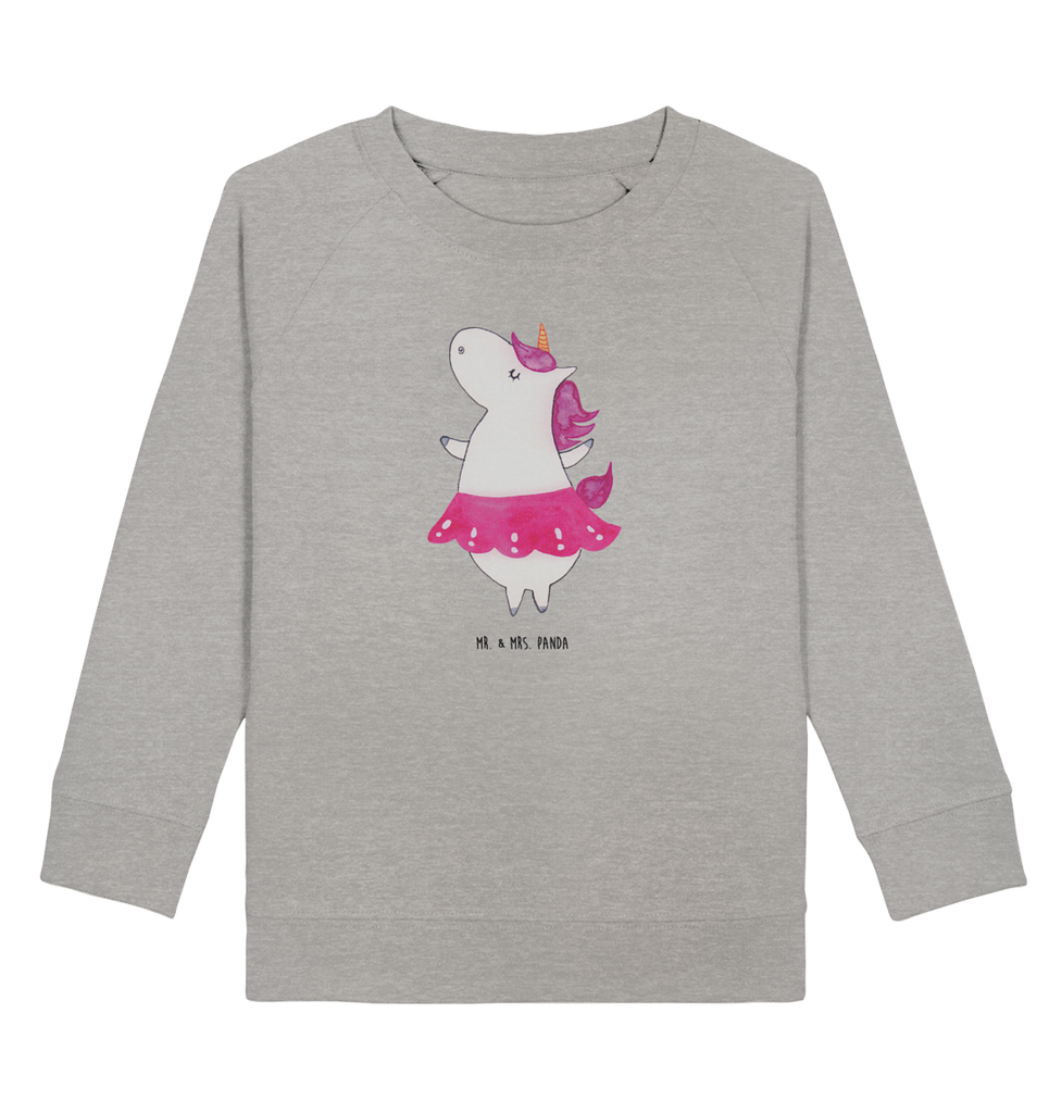 Organic Kinder Pullover Einhorn Ballerina Kinder Pullover, Kinder Sweatshirt, Jungen, Mädchen, Einhorn, Einhörner, Einhorn Deko, Pegasus, Unicorn, Tanzen, Ballerina, Party, Wohnung, Spaß, Feiern, Geburtstag, Tänzerin, Lebenslust, Lebensfreude