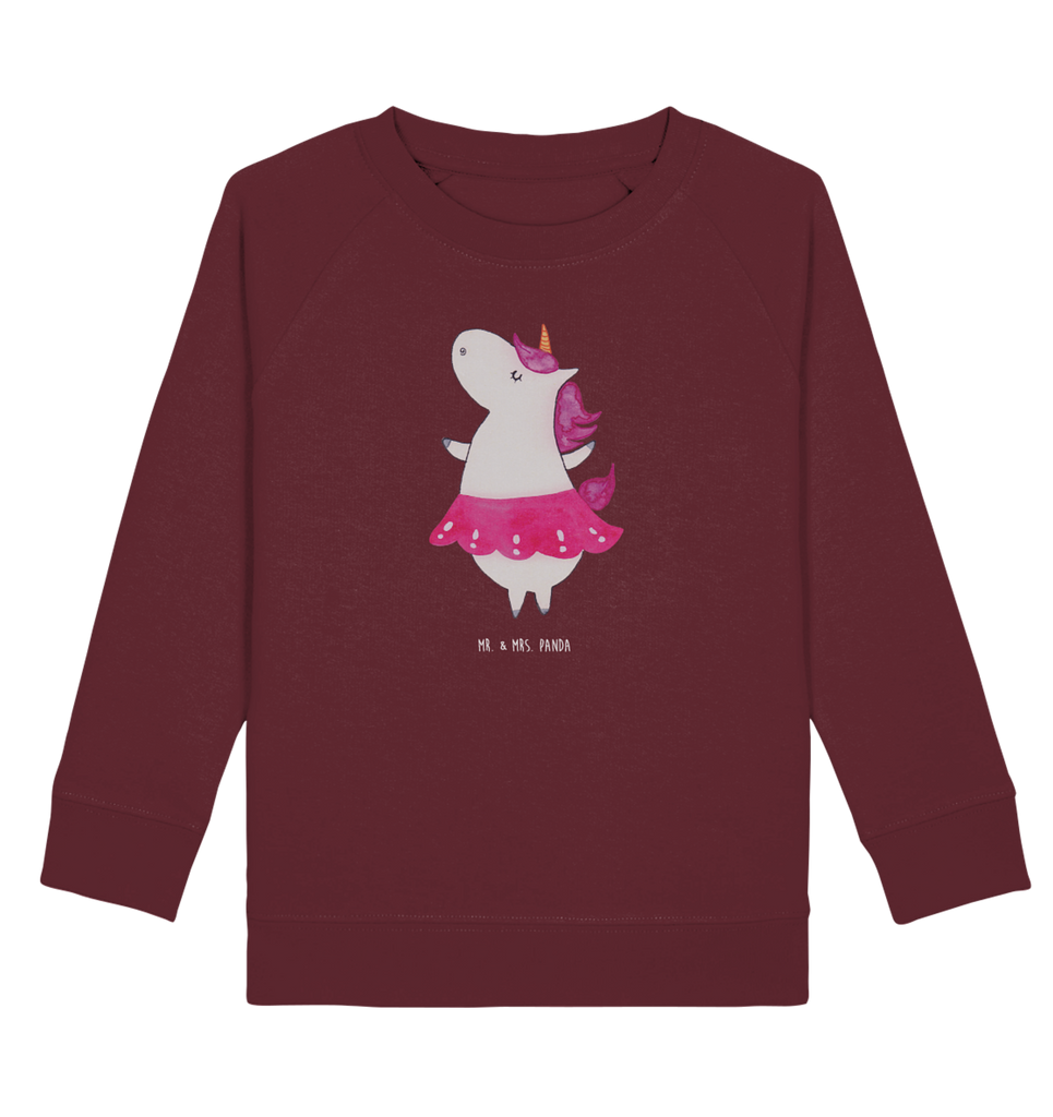 Organic Kinder Pullover Einhorn Ballerina Kinder Pullover, Kinder Sweatshirt, Jungen, Mädchen, Einhorn, Einhörner, Einhorn Deko, Pegasus, Unicorn, Tanzen, Ballerina, Party, Wohnung, Spaß, Feiern, Geburtstag, Tänzerin, Lebenslust, Lebensfreude