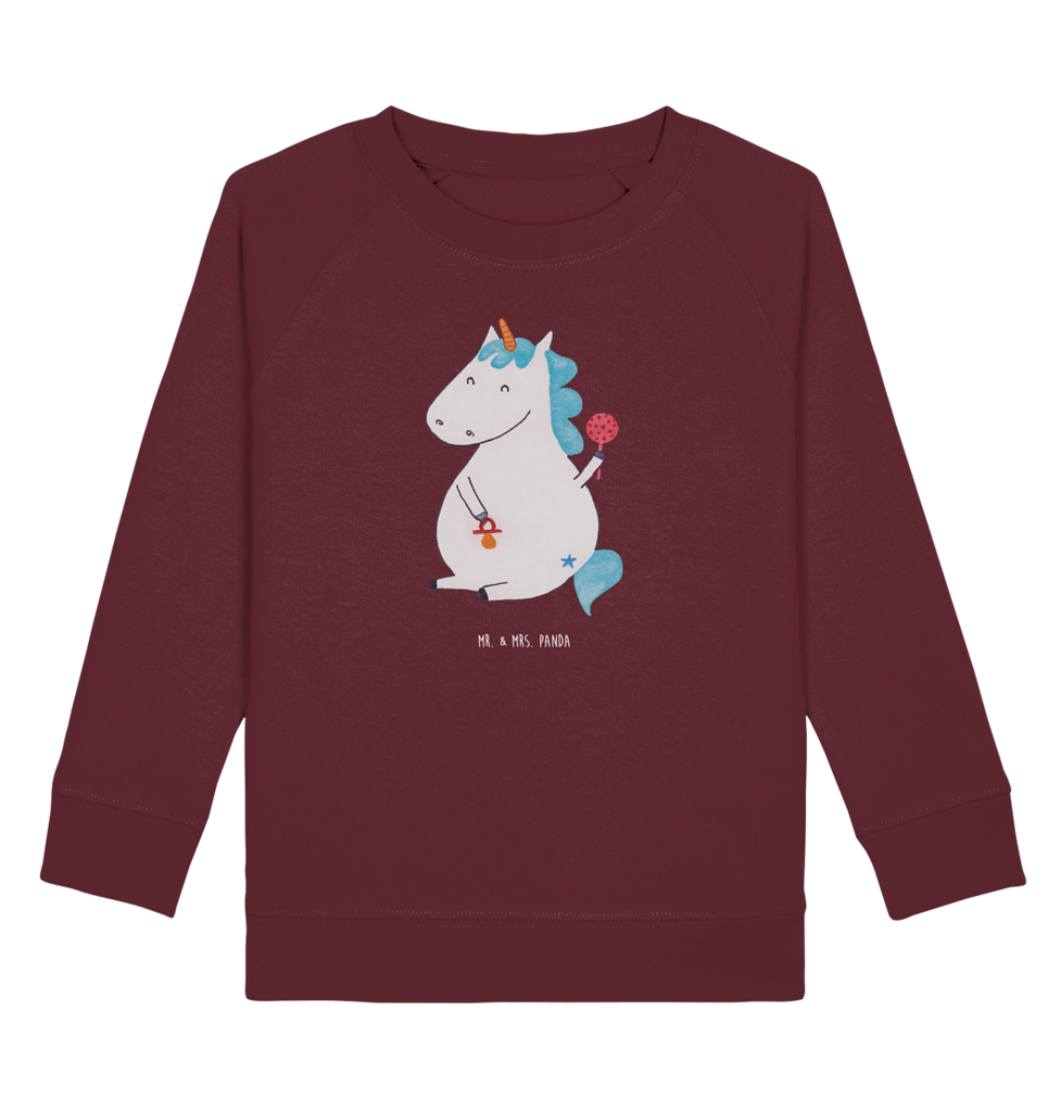 Organic Kinder Pullover Einhorn Baby Kinder Pullover, Kinder Sweatshirt, Jungen, Mädchen, Einhorn, Einhörner, Einhorn Deko, Pegasus, Unicorn, Mutter, Geburt, Geburtstag, erstes Kind, Baby, Babyglück, Nachwuchs, Eltern, Party, Kind, Schnuller
