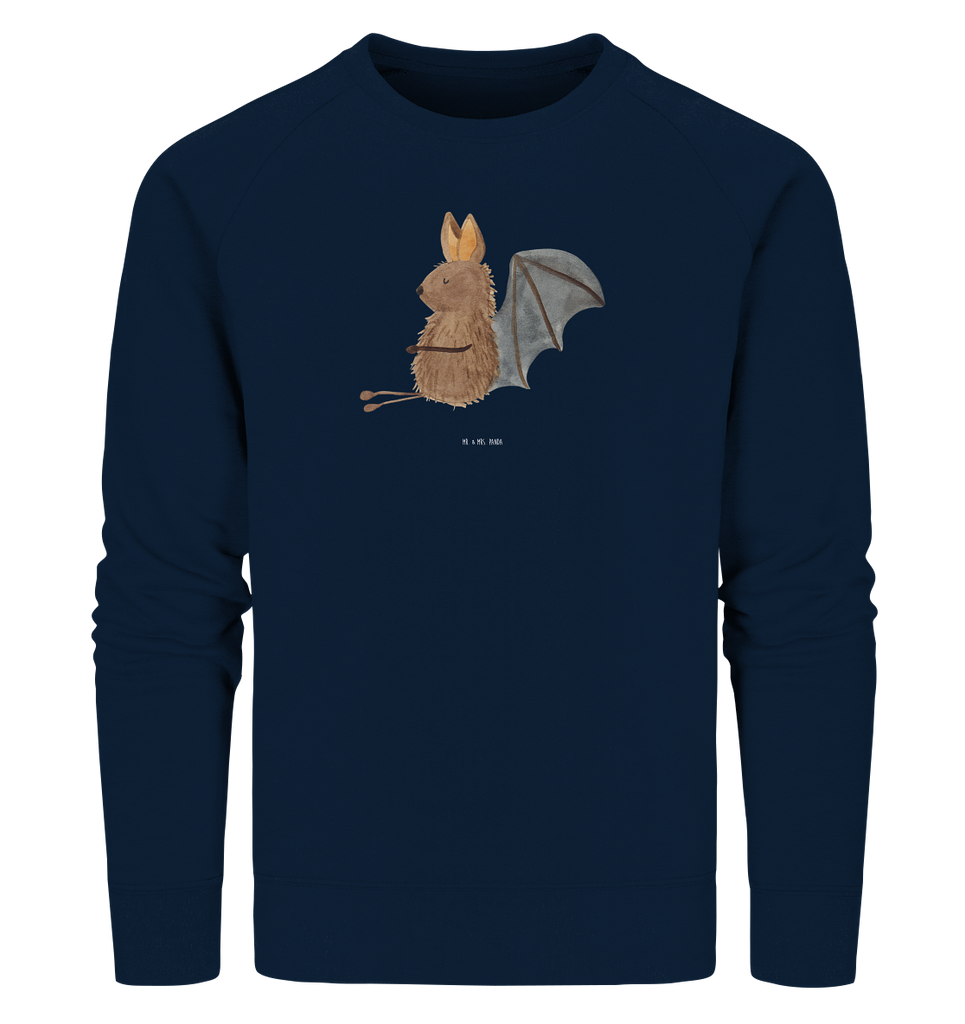 Organic Pullover Fledermaus sitzend