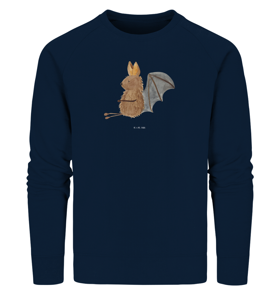 Organic Pullover Fledermaus sitzend