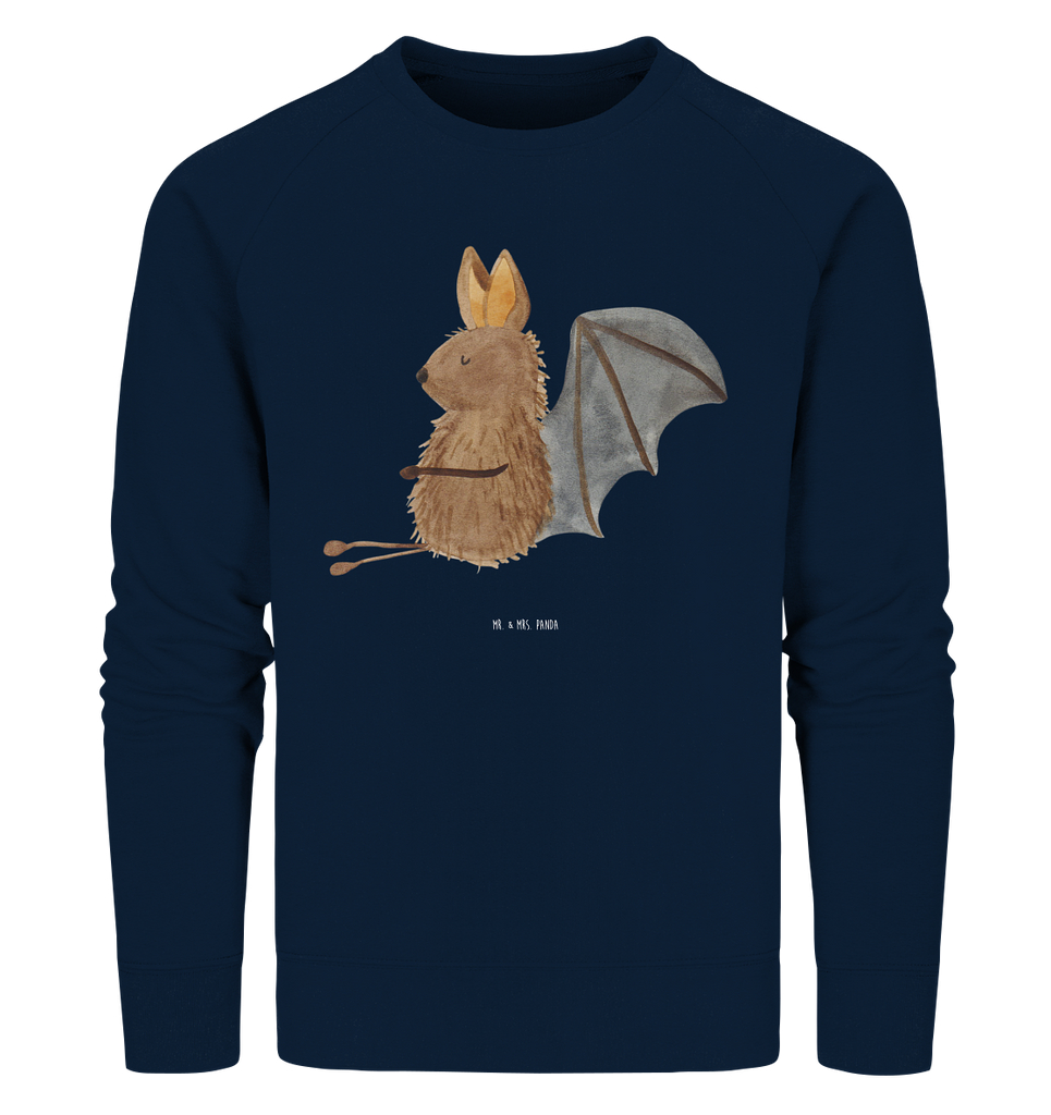 Organic Pullover Fledermaus sitzend