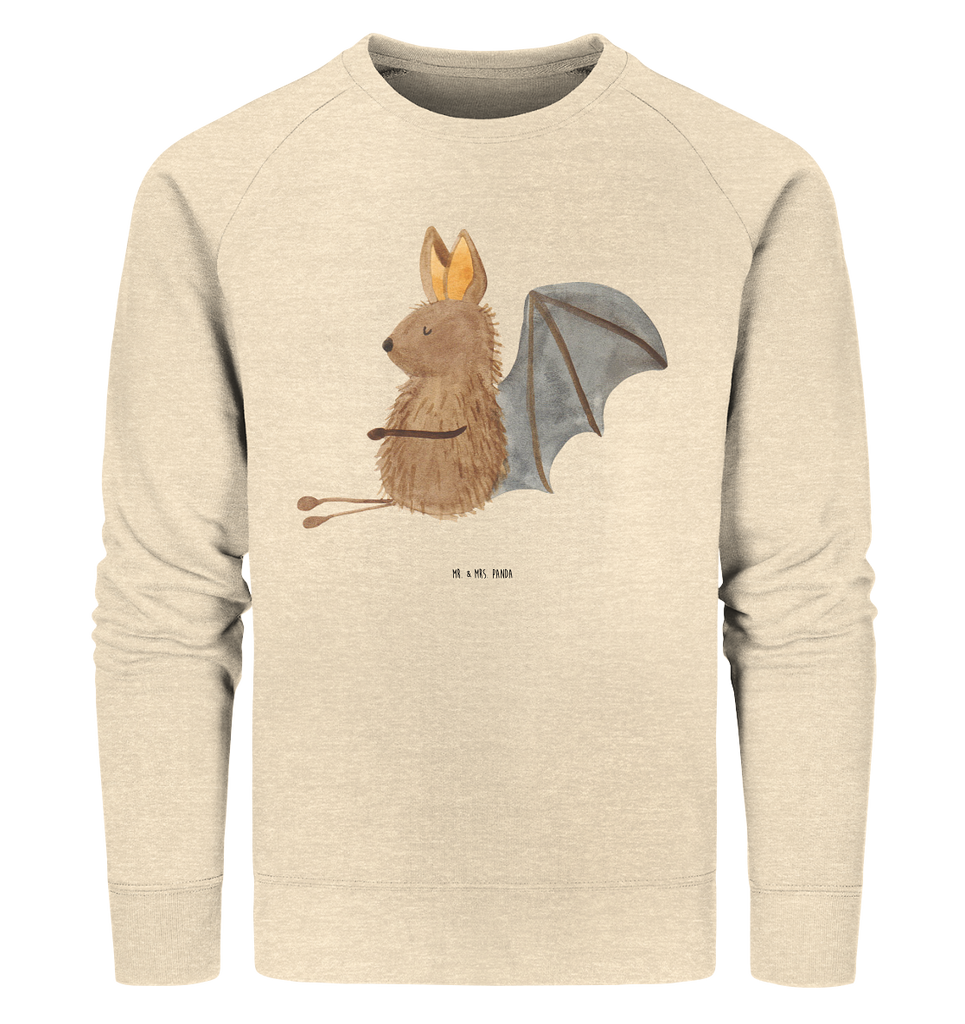 Organic Pullover Fledermaus sitzend