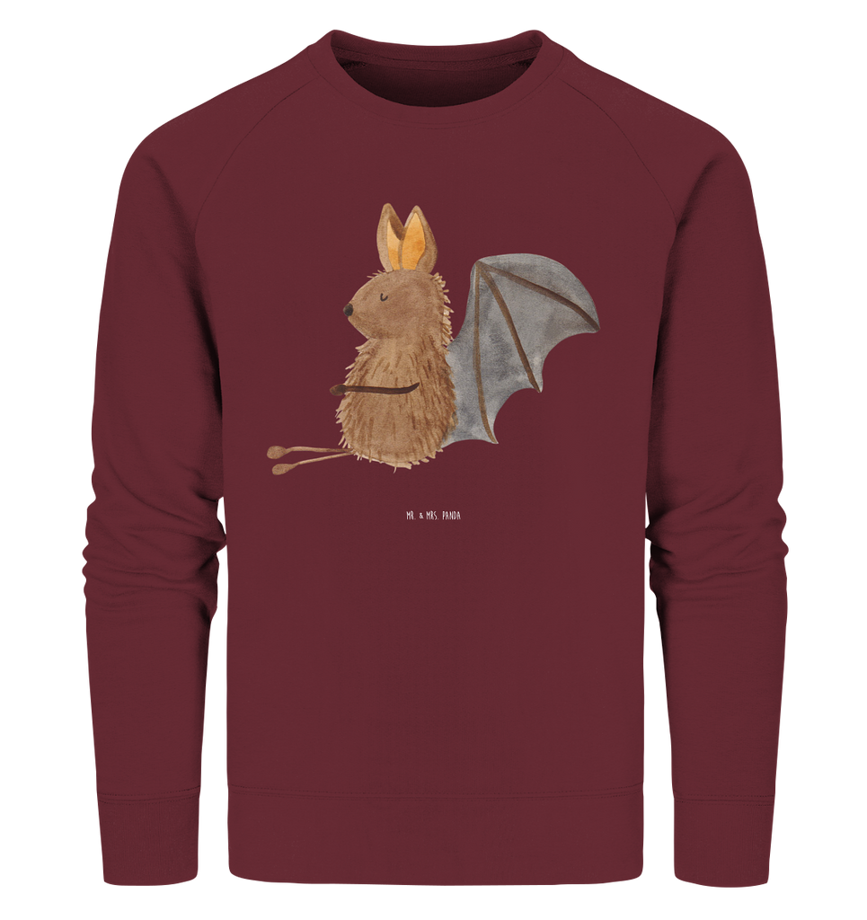 Organic Pullover Fledermaus sitzend