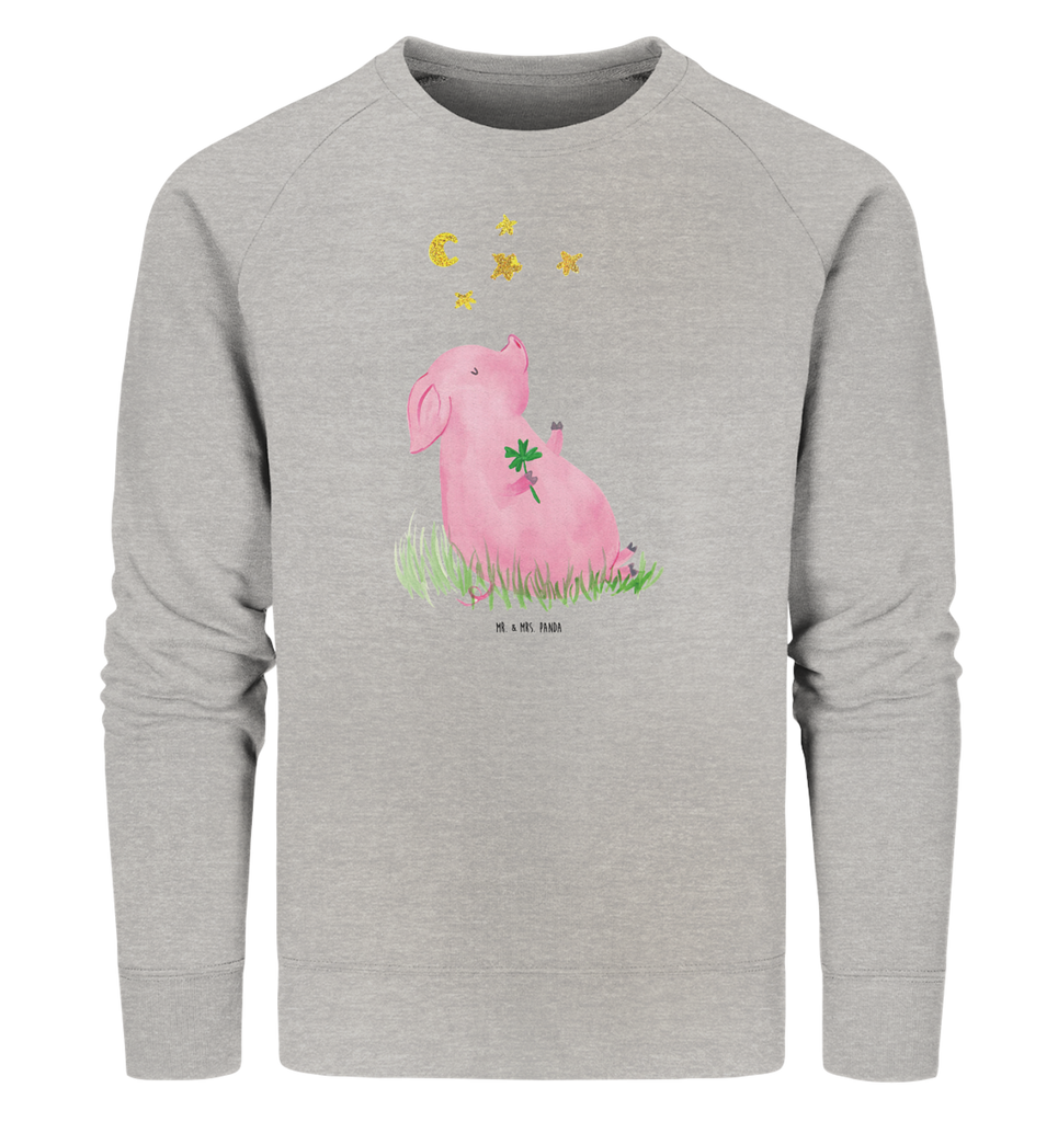 Organic Pullover Glücksschwein Pullover, Pullover Männer, Pullover Frauen, Sweatshirt, Sweatshirt Männer, Sweatshirt Frauen, Unisex, süße Tiermotive, gute Laune, lustige Sprüche, Tiere, Glücksschwein. Glück, Schwein, Schweinchen, Sterne, Sernchen, Ziele, Träume, Motivation, Glücksbringer