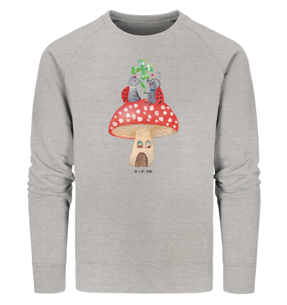 Organic Pullover Marienkäfer Paar Fliegenpilz Pullover, Pullover Männer, Pullover Frauen, Sweatshirt, Sweatshirt Männer, Sweatshirt Frauen, Unisex, Tiermotive, Gute Laune, lustige Sprüche, Tiere, Haus, Wohnung, zuhause, Fliegenpilz, Marienkäfer, Fleigenpilzhaus