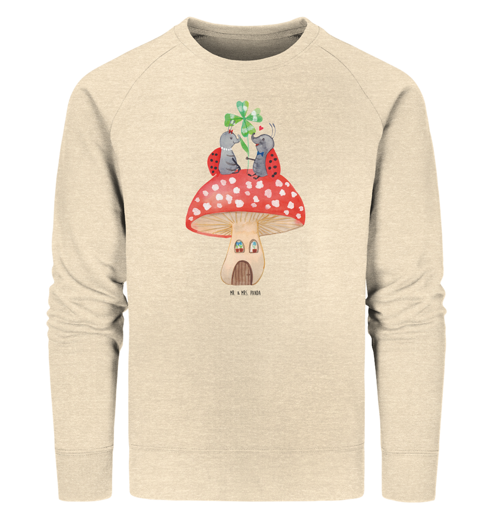 Organic Pullover Marienkäfer Paar Fliegenpilz Pullover, Pullover Männer, Pullover Frauen, Sweatshirt, Sweatshirt Männer, Sweatshirt Frauen, Unisex, Tiermotive, Gute Laune, lustige Sprüche, Tiere, Haus, Wohnung, zuhause, Fliegenpilz, Marienkäfer, Fleigenpilzhaus