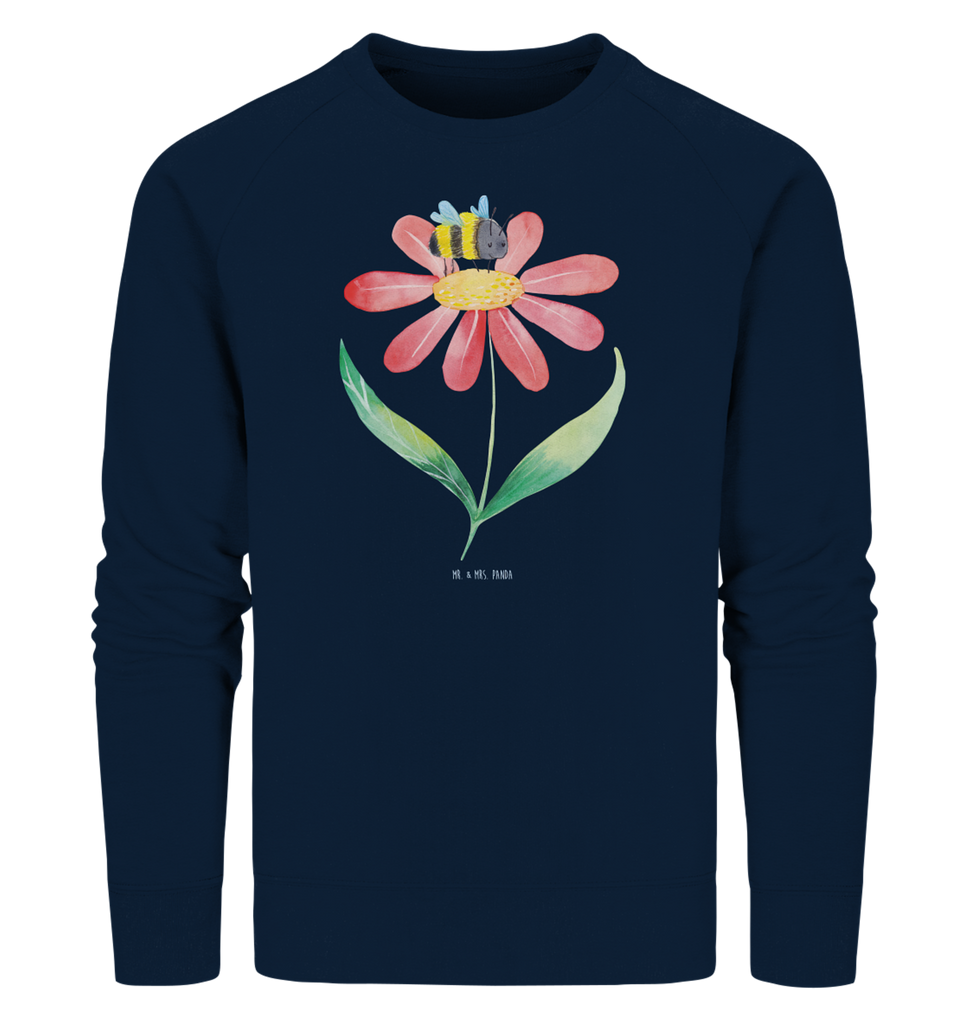 Organic Pullover Hummel Blume Pullover, Pullover Männer, Pullover Frauen, Sweatshirt, Sweatshirt Männer, Sweatshirt Frauen, Unisex, Tiermotive, Gute Laune, lustige Sprüche, Tiere, Hummel, Blume, Wespe, Flauschig, Natur, Feld, Hummeln, Biene