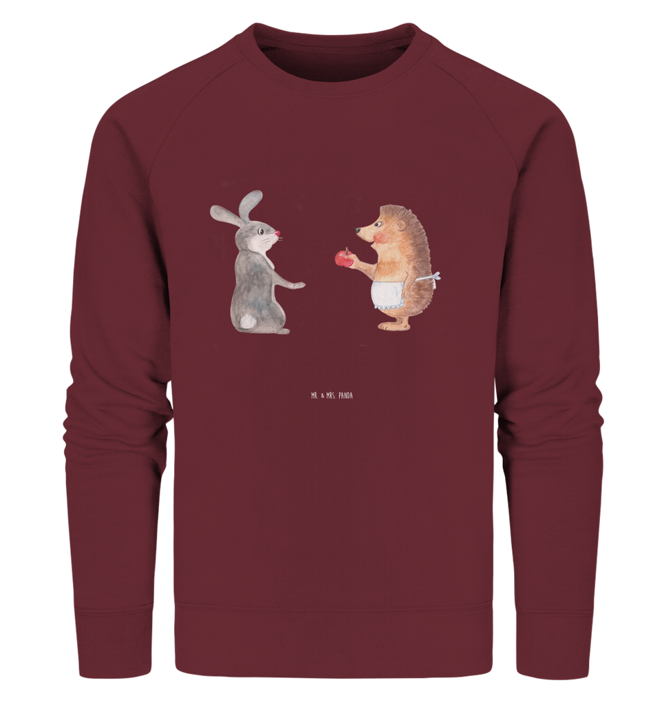 Organic Pullover Liebe ist nie ohne Schmerz Pullover, Pullover Männer, Pullover Frauen, Sweatshirt, Sweatshirt Männer, Sweatshirt Frauen, Unisex, Tiermotive, Gute Laune, lustige Sprüche, Tiere, Igel und Hase, Igel, Hase, Liebe Spruch, Liebeskummer Geschenk, Herzschmerz, Trösten, Trennungsschmerz, Spruch romantisch