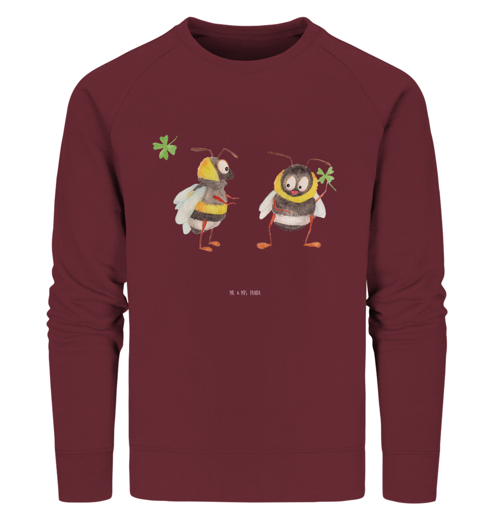 Organic Pullover Hummeln mit Kleeblatt Pullover, Pullover Männer, Pullover Frauen, Sweatshirt, Sweatshirt Männer, Sweatshirt Frauen, Unisex, Tiermotive, Gute Laune, lustige Sprüche, Tiere, Hummel, Biene, Spruch positiv, Biene Deko, Spruch schön, glücklich sein, glücklich werden, Spruch fröhlich
