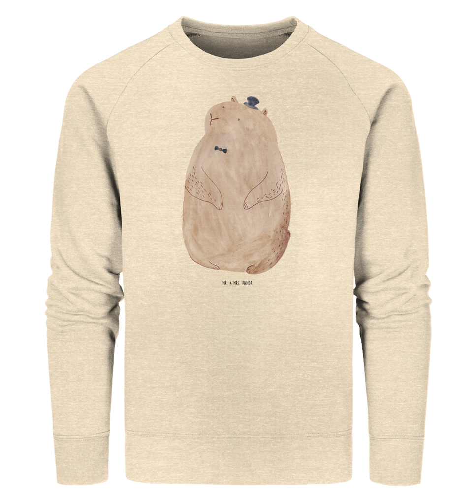 Organic Pullover Murmeltier Pullover, Pullover Männer, Pullover Frauen, Sweatshirt, Sweatshirt Männer, Sweatshirt Frauen, Unisex, Tiermotive, Gute Laune, lustige Sprüche, Tiere, Murmeltier, Knigge, Fröhlichkeit, Freundlichkeit, Respekt, Anstand