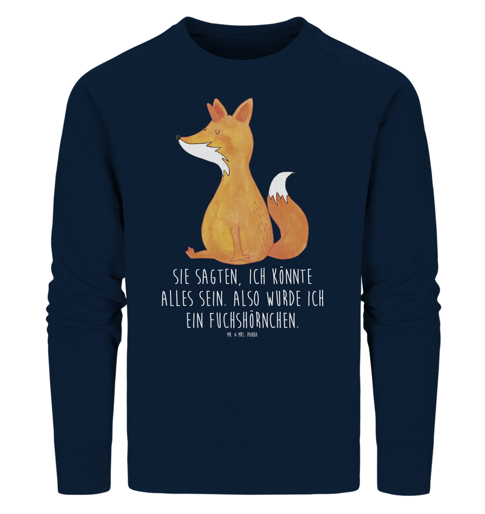 Organic Pullover Fuchshörnchen Wunsch Pullover, Pullover Männer, Pullover Frauen, Sweatshirt, Sweatshirt Männer, Sweatshirt Frauen, Unisex, Einhorn, Einhörner, Einhorn Deko, Pegasus, Unicorn, Fuchs, Unicorns, Fuchshörnchen, Fuchshorn, Foxycorn, Füchse