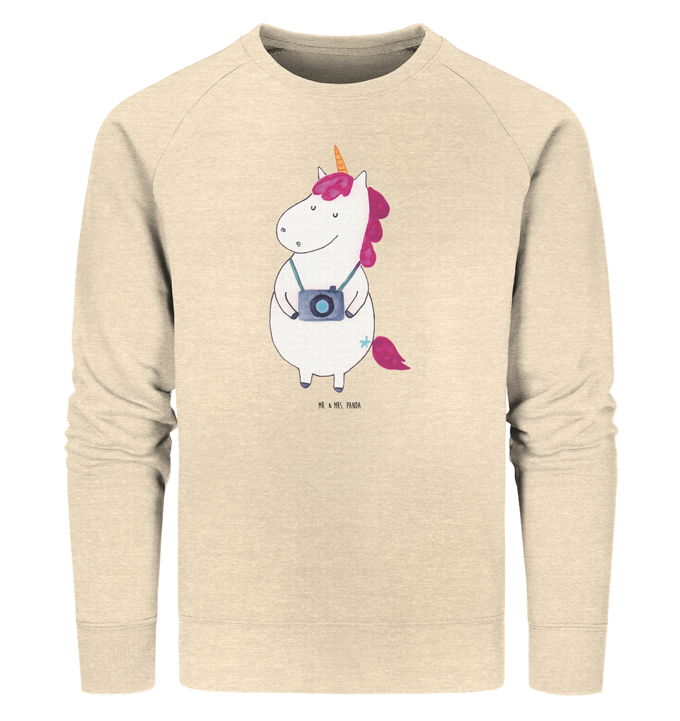 Organic Pullover Einhorn Fotograf Pullover, Pullover Männer, Pullover Frauen, Sweatshirt, Sweatshirt Männer, Sweatshirt Frauen, Unisex, Einhorn, Einhörner, Einhorn Deko, Pegasus, Unicorn, Fotograf, Fotografie, Kamera, Reisen, Weltreise, Weltenbummler, Urlaub, Tourist, Kurztrip, Reise, Städtereise
