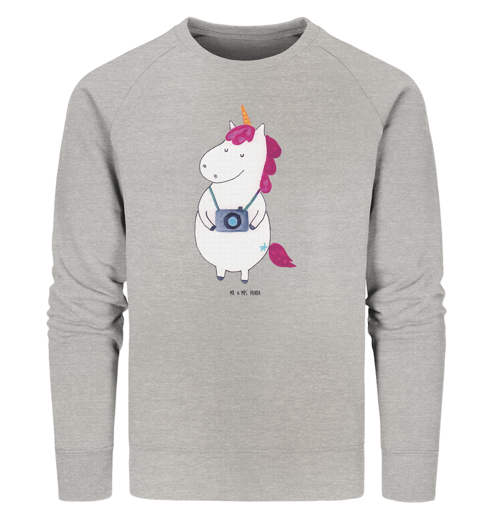 Organic Pullover Einhorn Fotograf Pullover, Pullover Männer, Pullover Frauen, Sweatshirt, Sweatshirt Männer, Sweatshirt Frauen, Unisex, Einhorn, Einhörner, Einhorn Deko, Pegasus, Unicorn, Fotograf, Fotografie, Kamera, Reisen, Weltreise, Weltenbummler, Urlaub, Tourist, Kurztrip, Reise, Städtereise