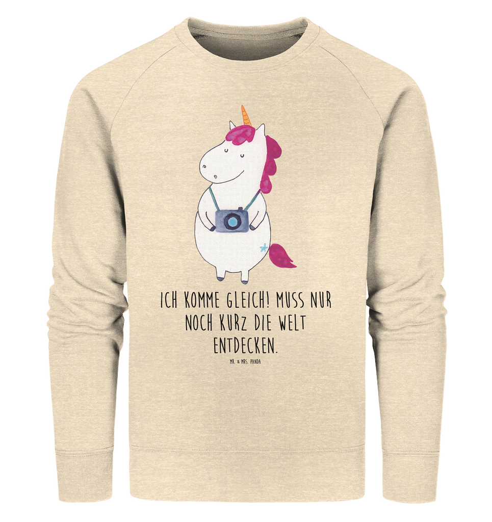 Organic Pullover Einhorn Fotograf Pullover, Pullover Männer, Pullover Frauen, Sweatshirt, Sweatshirt Männer, Sweatshirt Frauen, Unisex, Einhorn, Einhörner, Einhorn Deko, Pegasus, Unicorn, Fotograf, Fotografie, Kamera, Reisen, Weltreise, Weltenbummler, Urlaub, Tourist, Kurztrip, Reise, Städtereise