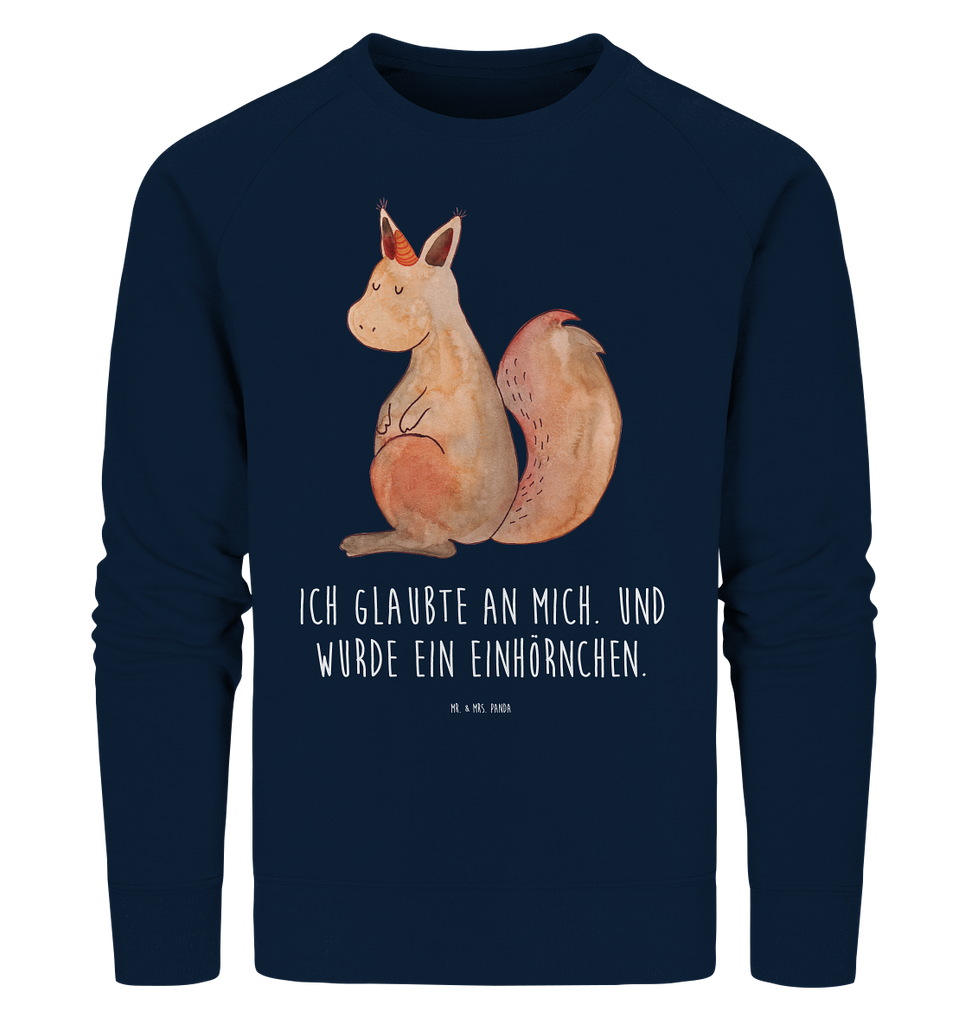 Organic Pullover Einhörnchen Glaube Pullover, Pullover Männer, Pullover Frauen, Sweatshirt, Sweatshirt Männer, Sweatshirt Frauen, Unisex, Einhorn, Einhörner, Einhorn Deko, Pegasus, Unicorn, Einhörnchen, Eichhörnchen, Eichhorn