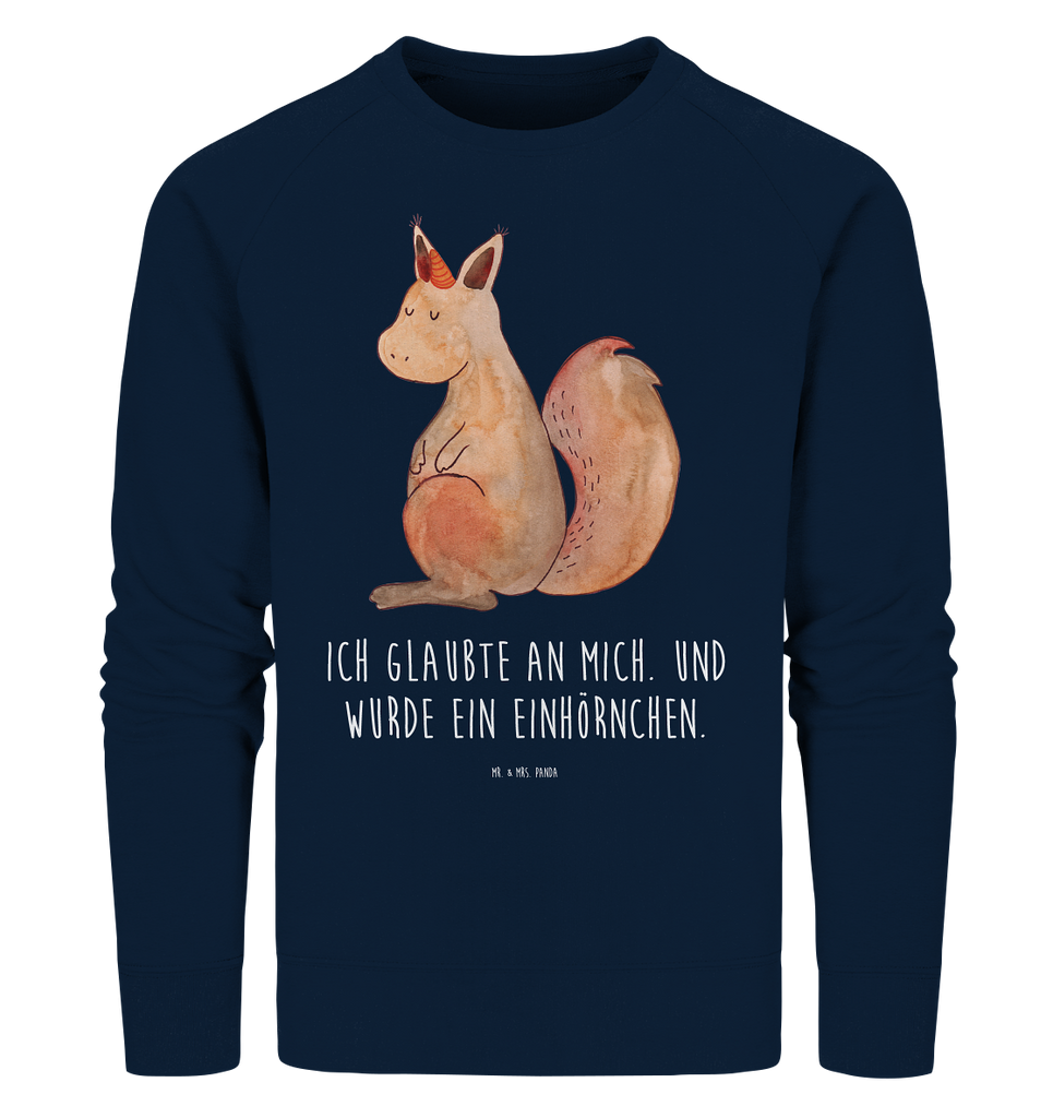 Organic Pullover Einhörnchen Glaube Pullover, Pullover Männer, Pullover Frauen, Sweatshirt, Sweatshirt Männer, Sweatshirt Frauen, Unisex, Einhorn, Einhörner, Einhorn Deko, Pegasus, Unicorn, Einhörnchen, Eichhörnchen, Eichhorn