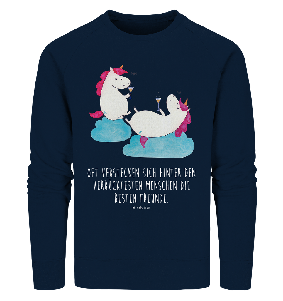 Organic Pullover Einhörner Sekt Pullover, Pullover Männer, Pullover Frauen, Sweatshirt, Sweatshirt Männer, Sweatshirt Frauen, Unisex, Einhorn, Einhörner, Einhorn Deko, Pegasus, Unicorn, Freundinnen, Freundin, BFF, Sekt, Mädelsabend, Spaß, Party, Korken, Anstoßen, Beste