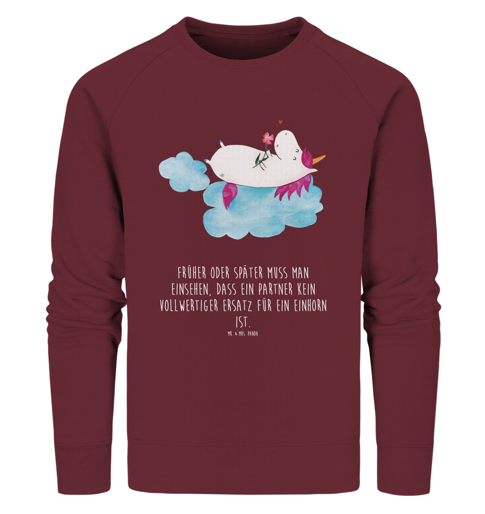 Organic Pullover Einhorn verliebt auf Wolke Pullover, Pullover Männer, Pullover Frauen, Sweatshirt, Sweatshirt Männer, Sweatshirt Frauen, Unisex, Einhorn, Einhörner, Einhorn Deko, Pegasus, Unicorn, verliebt, Liebe, Liebesbeweis, Freundin, Wolke