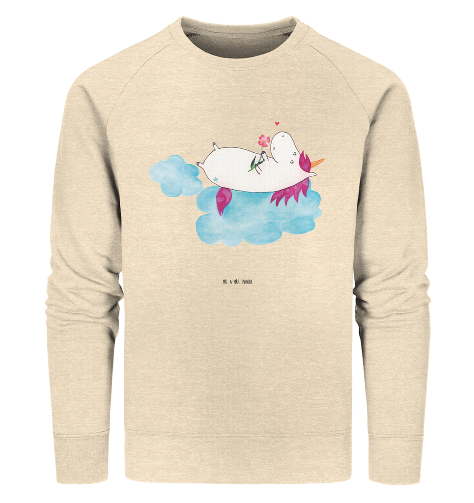 Organic Pullover Einhorn verliebt auf Wolke Pullover, Pullover Männer, Pullover Frauen, Sweatshirt, Sweatshirt Männer, Sweatshirt Frauen, Unisex, Einhorn, Einhörner, Einhorn Deko, Pegasus, Unicorn, verliebt, Liebe, Liebesbeweis, Freundin, Wolke