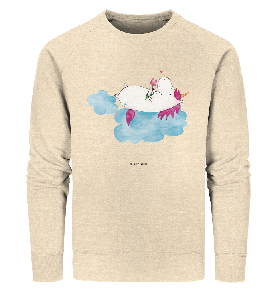 Organic Pullover Einhorn verliebt auf Wolke Pullover, Pullover Männer, Pullover Frauen, Sweatshirt, Sweatshirt Männer, Sweatshirt Frauen, Unisex, Einhorn, Einhörner, Einhorn Deko, Pegasus, Unicorn, verliebt, Liebe, Liebesbeweis, Freundin, Wolke