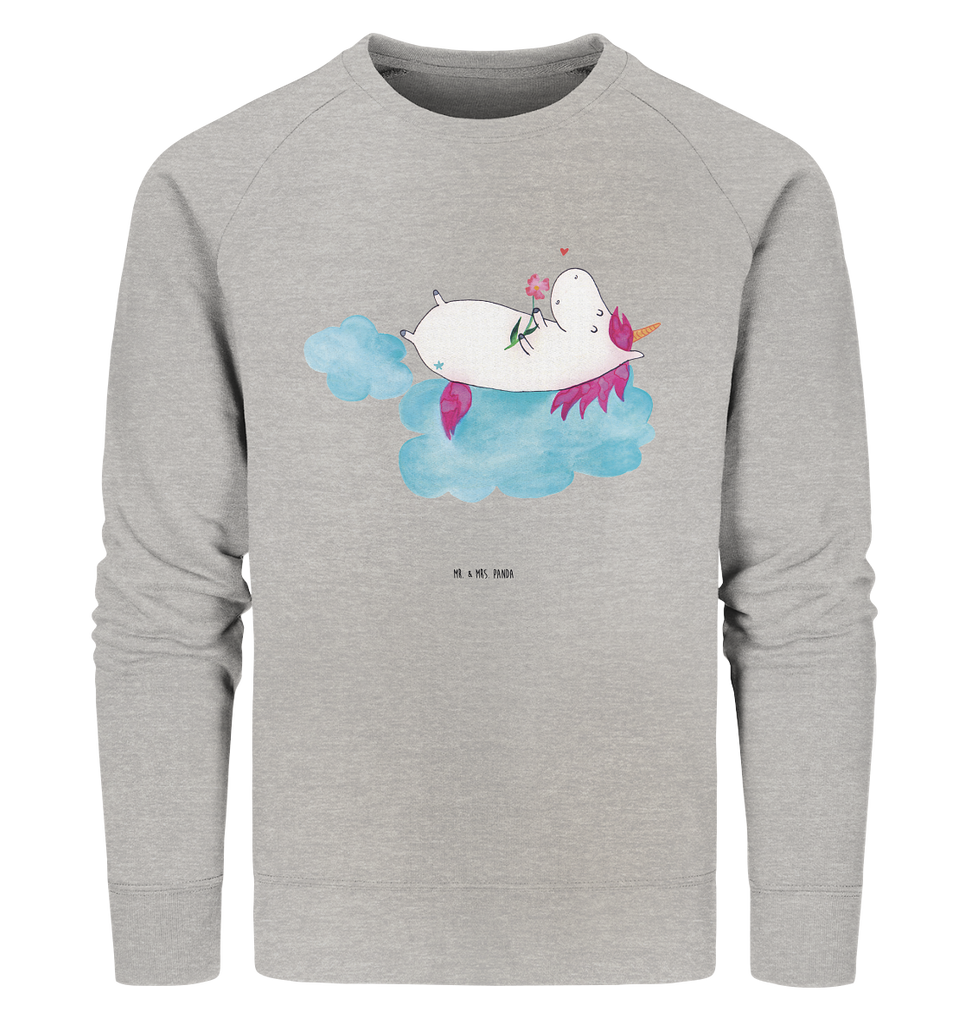 Organic Pullover Einhorn verliebt auf Wolke Pullover, Pullover Männer, Pullover Frauen, Sweatshirt, Sweatshirt Männer, Sweatshirt Frauen, Unisex, Einhorn, Einhörner, Einhorn Deko, Pegasus, Unicorn, verliebt, Liebe, Liebesbeweis, Freundin, Wolke