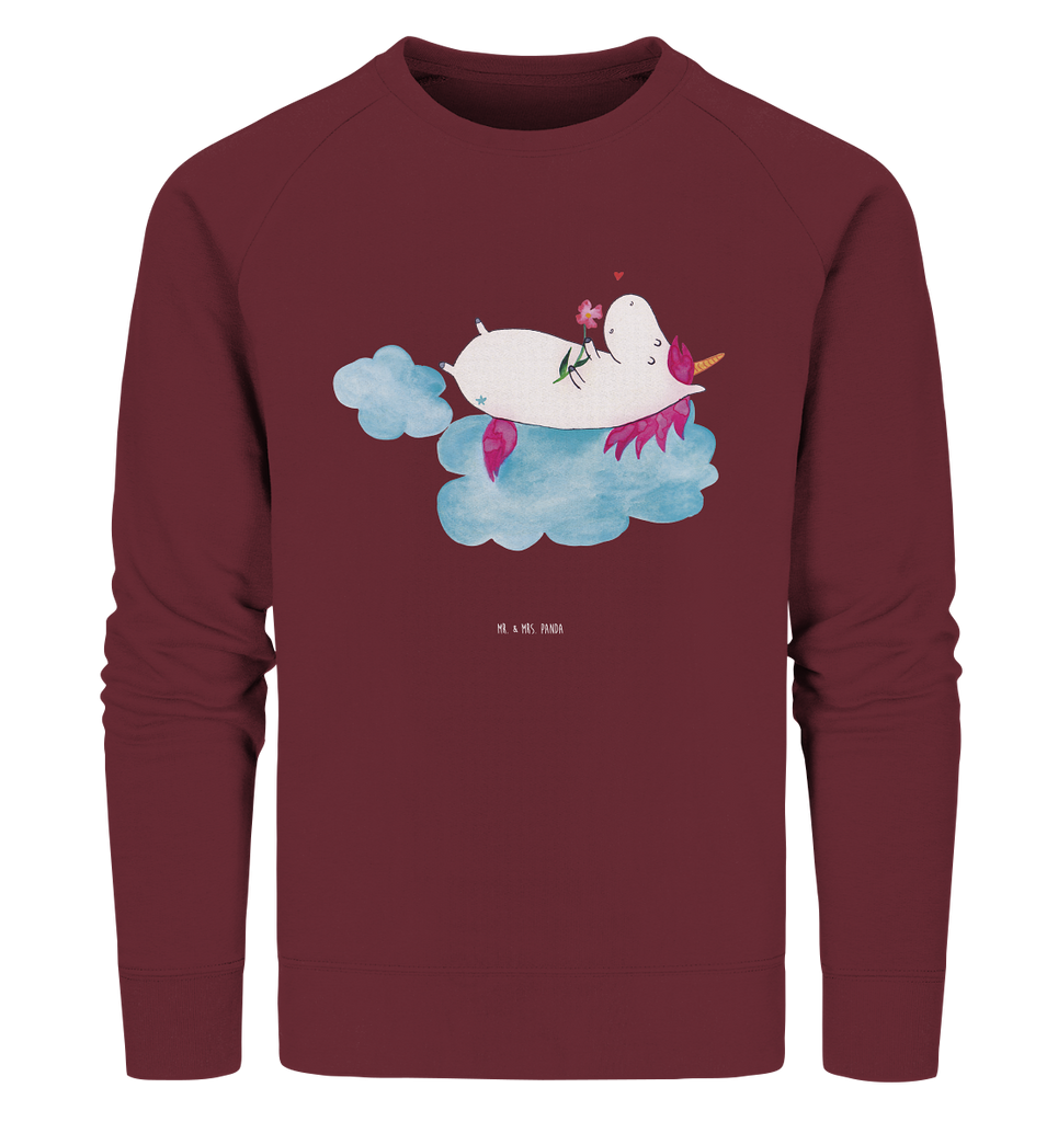 Organic Pullover Einhorn verliebt auf Wolke Pullover, Pullover Männer, Pullover Frauen, Sweatshirt, Sweatshirt Männer, Sweatshirt Frauen, Unisex, Einhorn, Einhörner, Einhorn Deko, Pegasus, Unicorn, verliebt, Liebe, Liebesbeweis, Freundin, Wolke