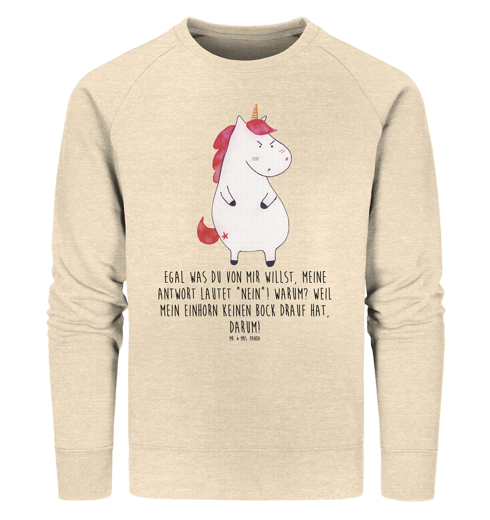 Organic Pullover Einhorn wütend Pullover, Pullover Männer, Pullover Frauen, Sweatshirt, Sweatshirt Männer, Sweatshirt Frauen, Unisex, Einhorn, Einhörner, Einhorn Deko, Pegasus, Unicorn, Realität, Ansage, lustlos, nein, Büro, Arbeit, wütend, dumme Fragen, lustig, Spaß, Geschenk