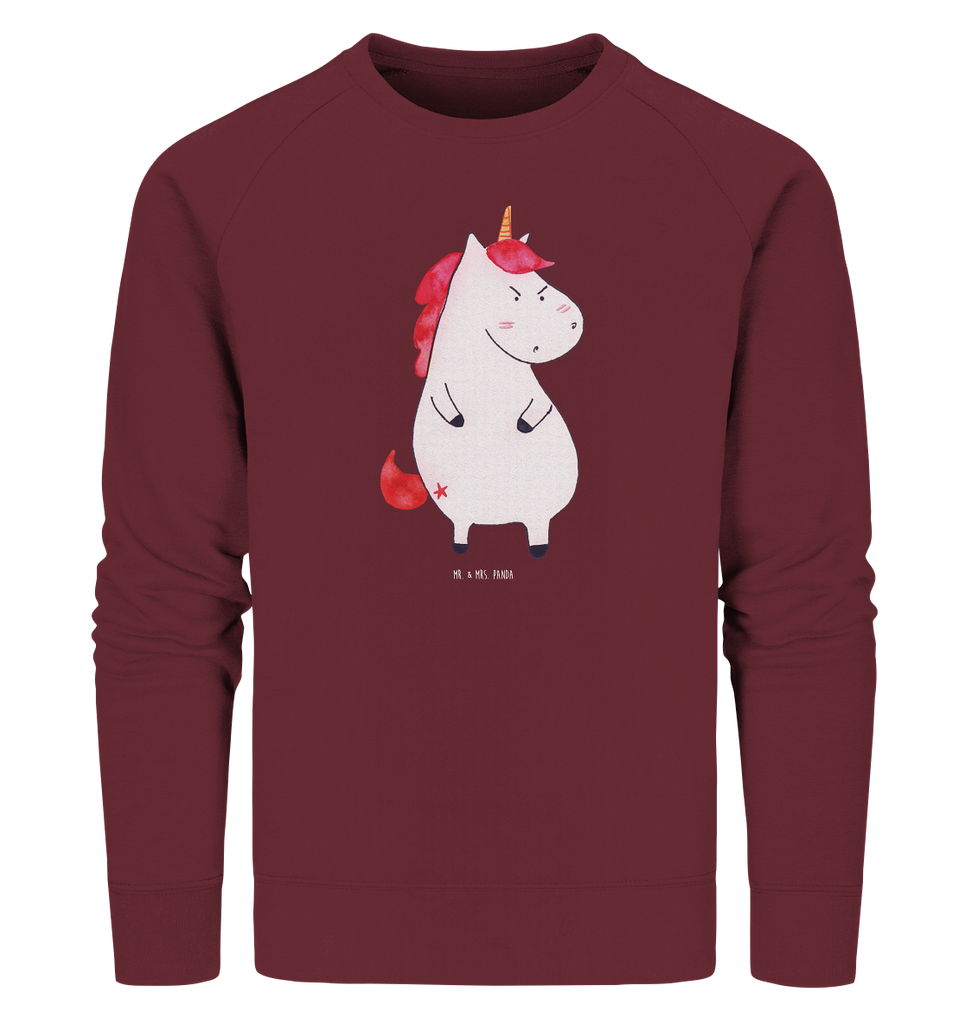 Organic Pullover Einhorn wütend Pullover, Pullover Männer, Pullover Frauen, Sweatshirt, Sweatshirt Männer, Sweatshirt Frauen, Unisex, Einhorn, Einhörner, Einhorn Deko, Pegasus, Unicorn, Realität, Ansage, lustlos, nein, Büro, Arbeit, wütend, dumme Fragen, lustig, Spaß, Geschenk