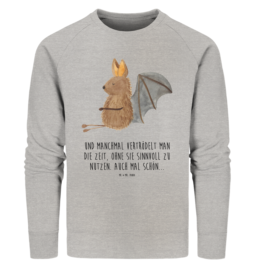 Organic Pullover Fledermaus sitzend