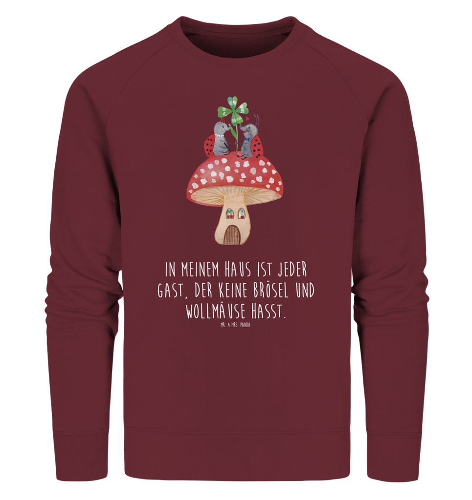Organic Pullover Marienkäfer Paar Fliegenpilz Pullover, Pullover Männer, Pullover Frauen, Sweatshirt, Sweatshirt Männer, Sweatshirt Frauen, Unisex, Tiermotive, Gute Laune, lustige Sprüche, Tiere, Haus, Wohnung, zuhause, Fliegenpilz, Marienkäfer, Fleigenpilzhaus