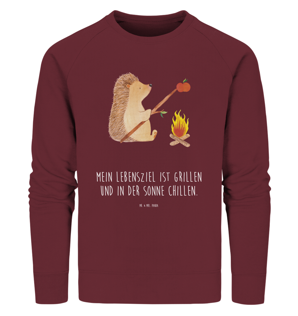 Organic Pullover Igel grillt Pullover, Pullover Männer, Pullover Frauen, Sweatshirt, Sweatshirt Männer, Sweatshirt Frauen, Unisex, Tiermotive, Gute Laune, lustige Sprüche, Tiere, Igel, Grillen, Ziele, Motivation, arbeitslos, Sinn des Lebens, Spruch