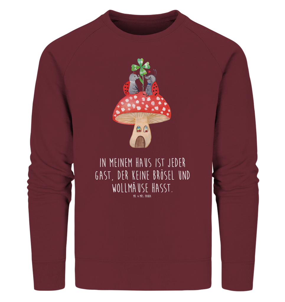 Organic Pullover Marienkäfer Paar Fliegenpilz Pullover, Pullover Männer, Pullover Frauen, Sweatshirt, Sweatshirt Männer, Sweatshirt Frauen, Unisex, Tiermotive, Gute Laune, lustige Sprüche, Tiere, Haus, Wohnung, zuhause, Fliegenpilz, Marienkäfer, Fleigenpilzhaus