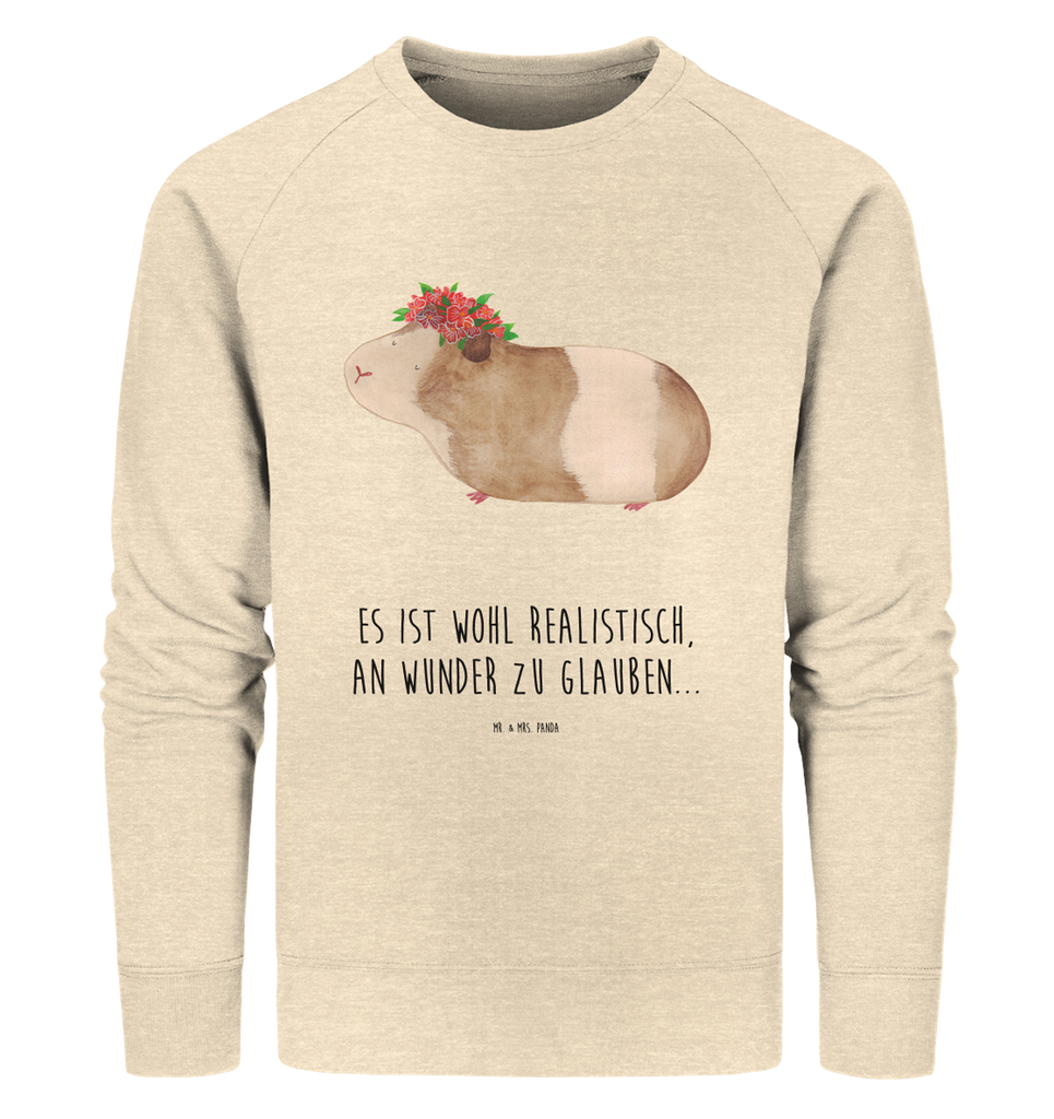 Organic Pullover Meerschweinchen weise Pullover, Pullover Männer, Pullover Frauen, Sweatshirt, Sweatshirt Männer, Sweatshirt Frauen, Unisex, Tiermotive, Gute Laune, lustige Sprüche, Tiere, Meerschweinchen, Meerie, Meeries, Wunder, Blumenkind, Realität, Spruch, Weisheit, Motivation, Wunderland