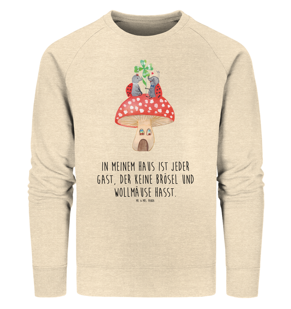 Organic Pullover Marienkäfer Paar Fliegenpilz Pullover, Pullover Männer, Pullover Frauen, Sweatshirt, Sweatshirt Männer, Sweatshirt Frauen, Unisex, Tiermotive, Gute Laune, lustige Sprüche, Tiere, Haus, Wohnung, zuhause, Fliegenpilz, Marienkäfer, Fleigenpilzhaus