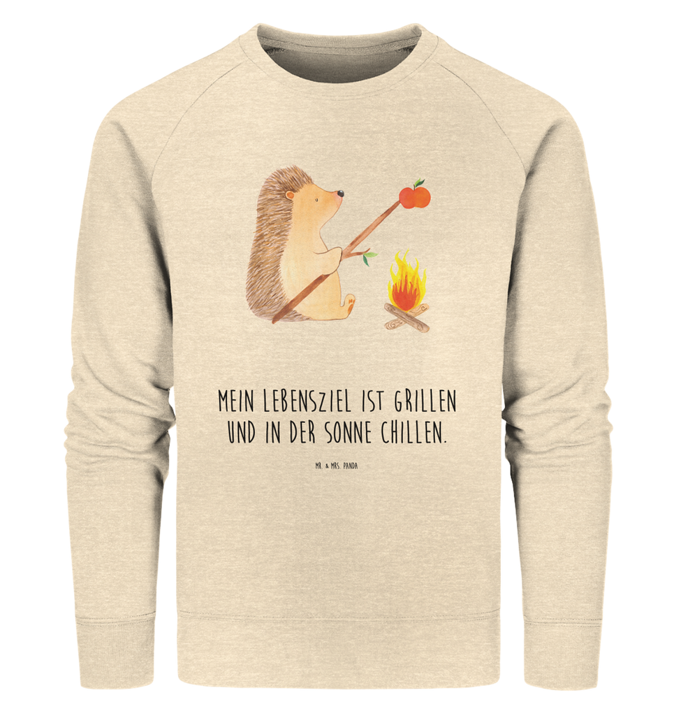 Organic Pullover Igel grillt Pullover, Pullover Männer, Pullover Frauen, Sweatshirt, Sweatshirt Männer, Sweatshirt Frauen, Unisex, Tiermotive, Gute Laune, lustige Sprüche, Tiere, Igel, Grillen, Ziele, Motivation, arbeitslos, Sinn des Lebens, Spruch