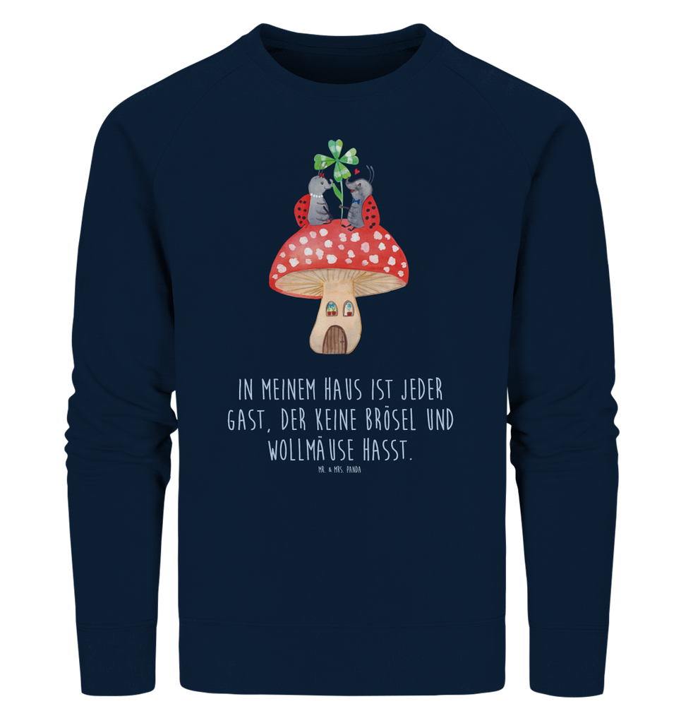 Organic Pullover Marienkäfer Paar Fliegenpilz Pullover, Pullover Männer, Pullover Frauen, Sweatshirt, Sweatshirt Männer, Sweatshirt Frauen, Unisex, Tiermotive, Gute Laune, lustige Sprüche, Tiere, Haus, Wohnung, zuhause, Fliegenpilz, Marienkäfer, Fleigenpilzhaus