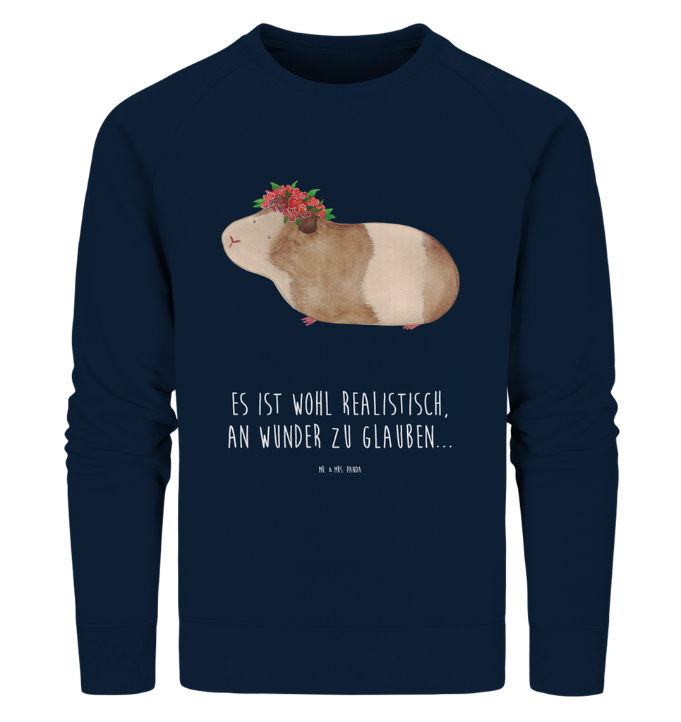 Organic Pullover Meerschweinchen weise Pullover, Pullover Männer, Pullover Frauen, Sweatshirt, Sweatshirt Männer, Sweatshirt Frauen, Unisex, Tiermotive, Gute Laune, lustige Sprüche, Tiere, Meerschweinchen, Meerie, Meeries, Wunder, Blumenkind, Realität, Spruch, Weisheit, Motivation, Wunderland