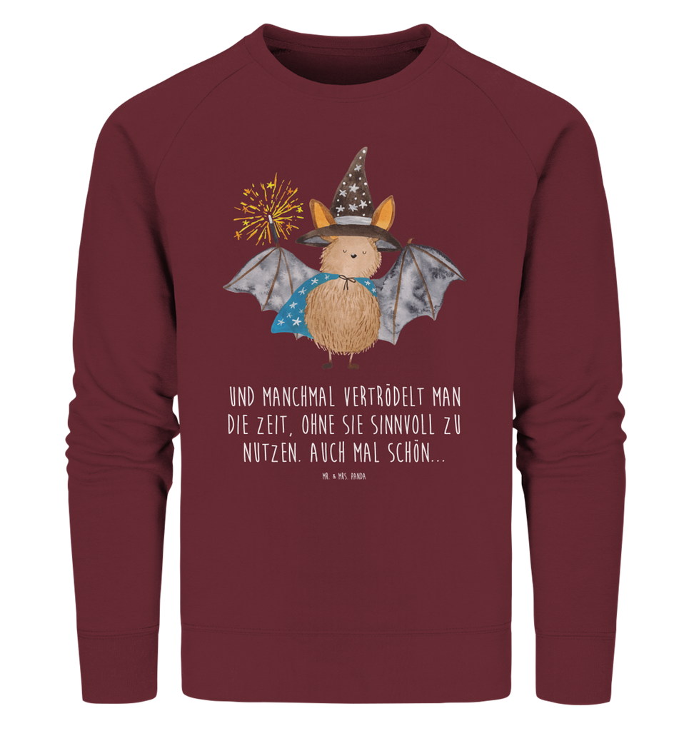 Organic Pullover Fledermaus Zauberer Pullover, Pullover Männer, Pullover Frauen, Sweatshirt, Sweatshirt Männer, Sweatshirt Frauen, Unisex, Tiermotive, Gute Laune, lustige Sprüche, Tiere, Fledermaus, Fledermäuse, Zauberer, Magier, Frauen, reinsteigern
