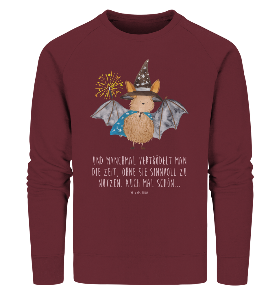 Organic Pullover Fledermaus Zauberer Pullover, Pullover Männer, Pullover Frauen, Sweatshirt, Sweatshirt Männer, Sweatshirt Frauen, Unisex, Tiermotive, Gute Laune, lustige Sprüche, Tiere, Fledermaus, Fledermäuse, Zauberer, Magier, Frauen, reinsteigern