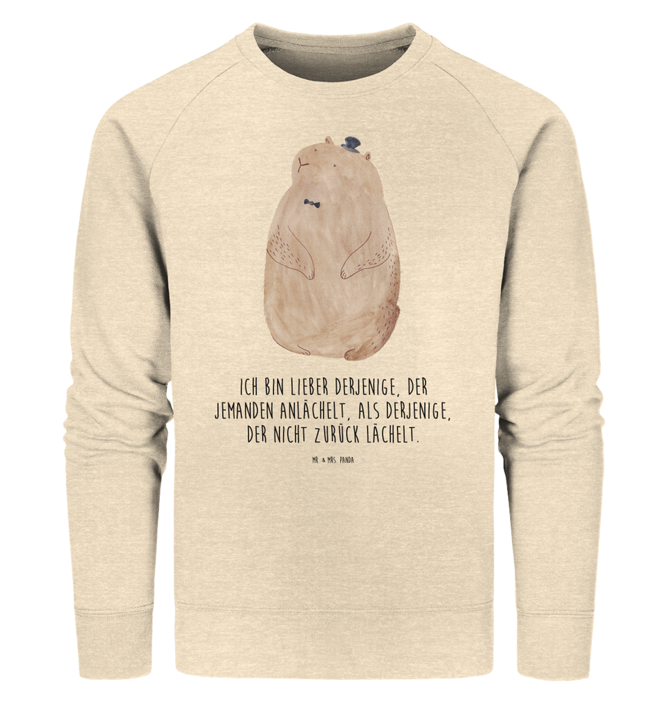 Organic Pullover Murmeltier Pullover, Pullover Männer, Pullover Frauen, Sweatshirt, Sweatshirt Männer, Sweatshirt Frauen, Unisex, Tiermotive, Gute Laune, lustige Sprüche, Tiere, Murmeltier, Knigge, Fröhlichkeit, Freundlichkeit, Respekt, Anstand