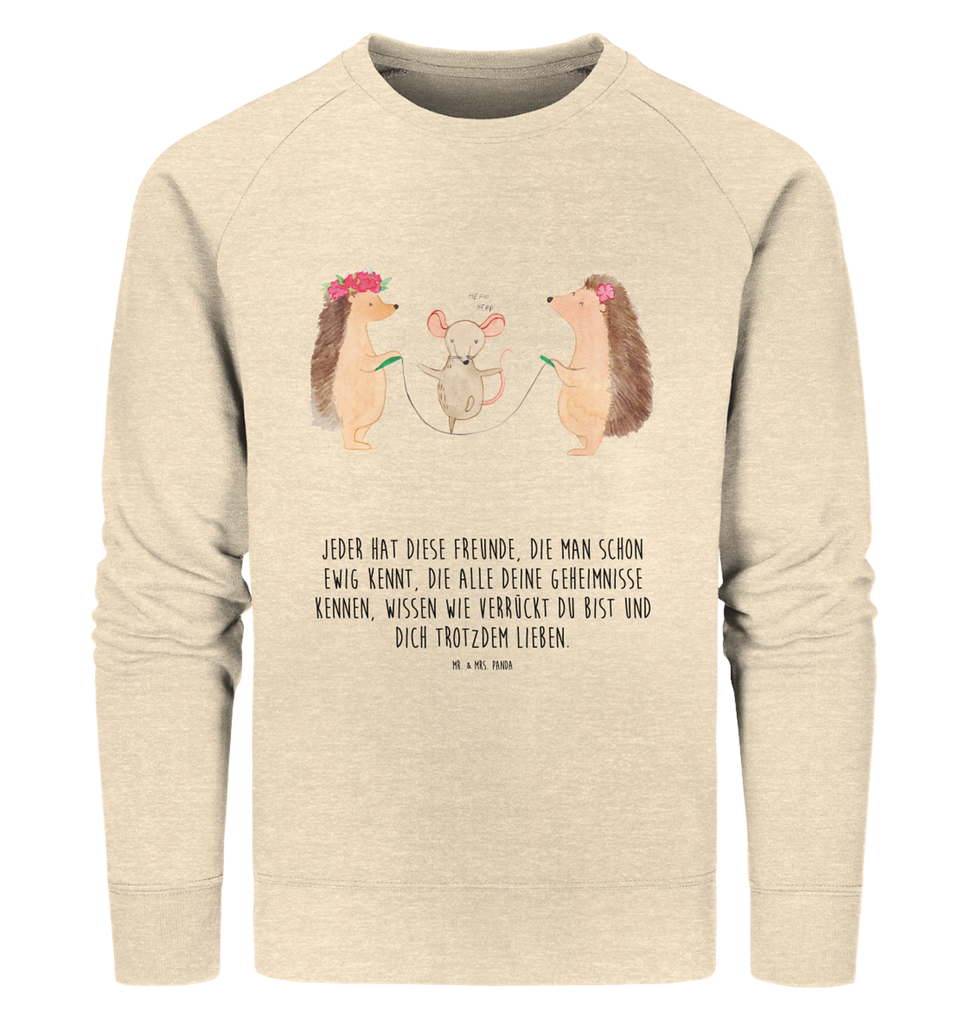 Organic Pullover Igel Seilhüpfen Pullover, Pullover Männer, Pullover Frauen, Sweatshirt, Sweatshirt Männer, Sweatshirt Frauen, Unisex, Tiermotive, Gute Laune, lustige Sprüche, Tiere, Igel, Maus, Seilspringen, Seilhüpfen, Kinder, Kindergarten