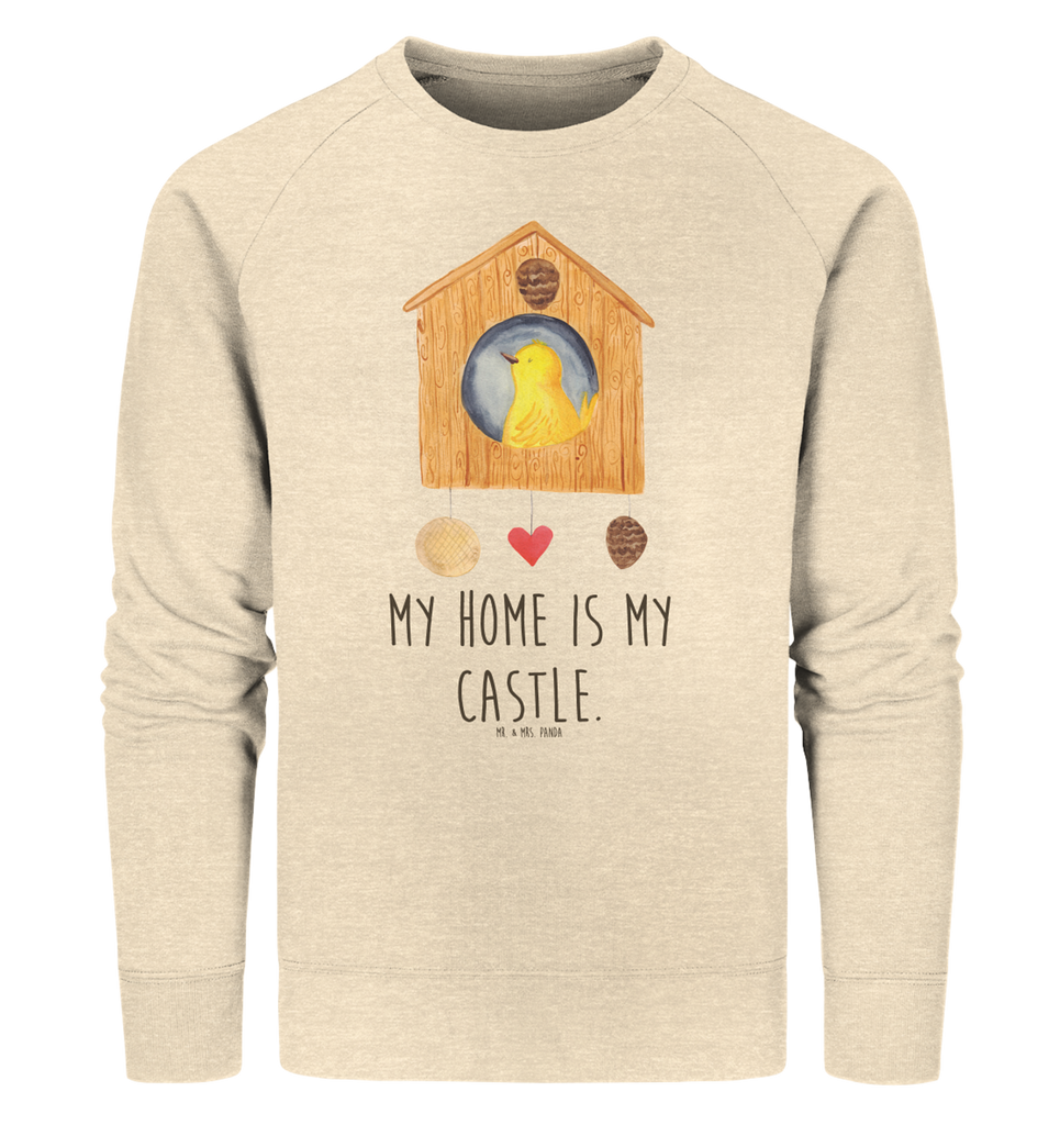 Organic Pullover Vogelhaus Pullover, Pullover Männer, Pullover Frauen, Sweatshirt, Sweatshirt Männer, Sweatshirt Frauen, Unisex, Tiermotive, Gute Laune, lustige Sprüche, Tiere, Vogel, Vögel, Vogelhaus, Vogelhäuschen, Home sweet home, Zuhause, Nest, Eigenheim, Familie, Wohnung, Haus, unser Haus, Lieblingsort, Castle